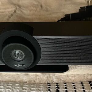 Logitech Black Webcam with Speaker System